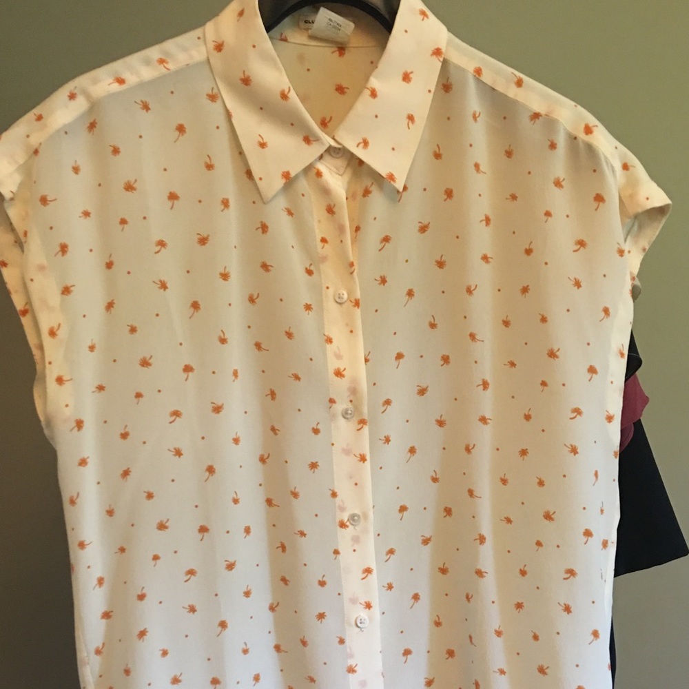 Club Monaco sleeveless silk blouse